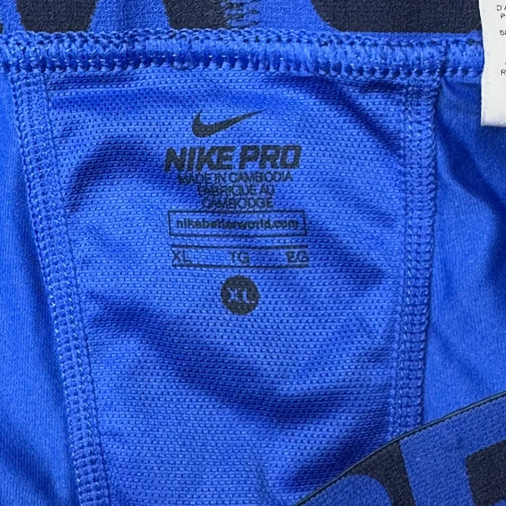 Nike Pro Compression Leggings Mens XL Blue Camo Navy 2 Pack 848863-455